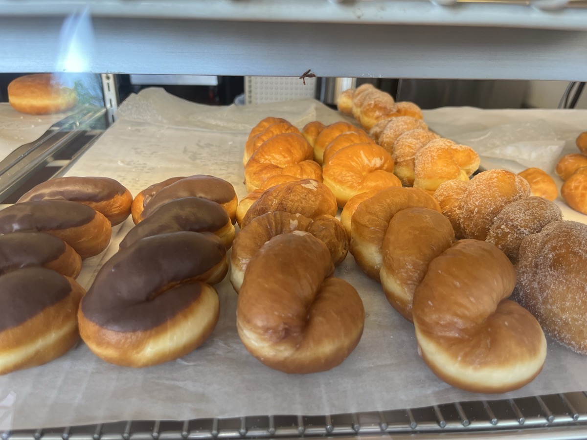 Fresh out the oven pastries at Magdali's Coffee and Donuts