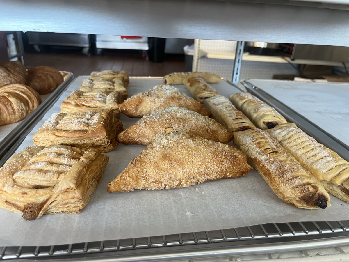 Handmade donuts and coffee at Magdali's, 3200 Middlefield Rd