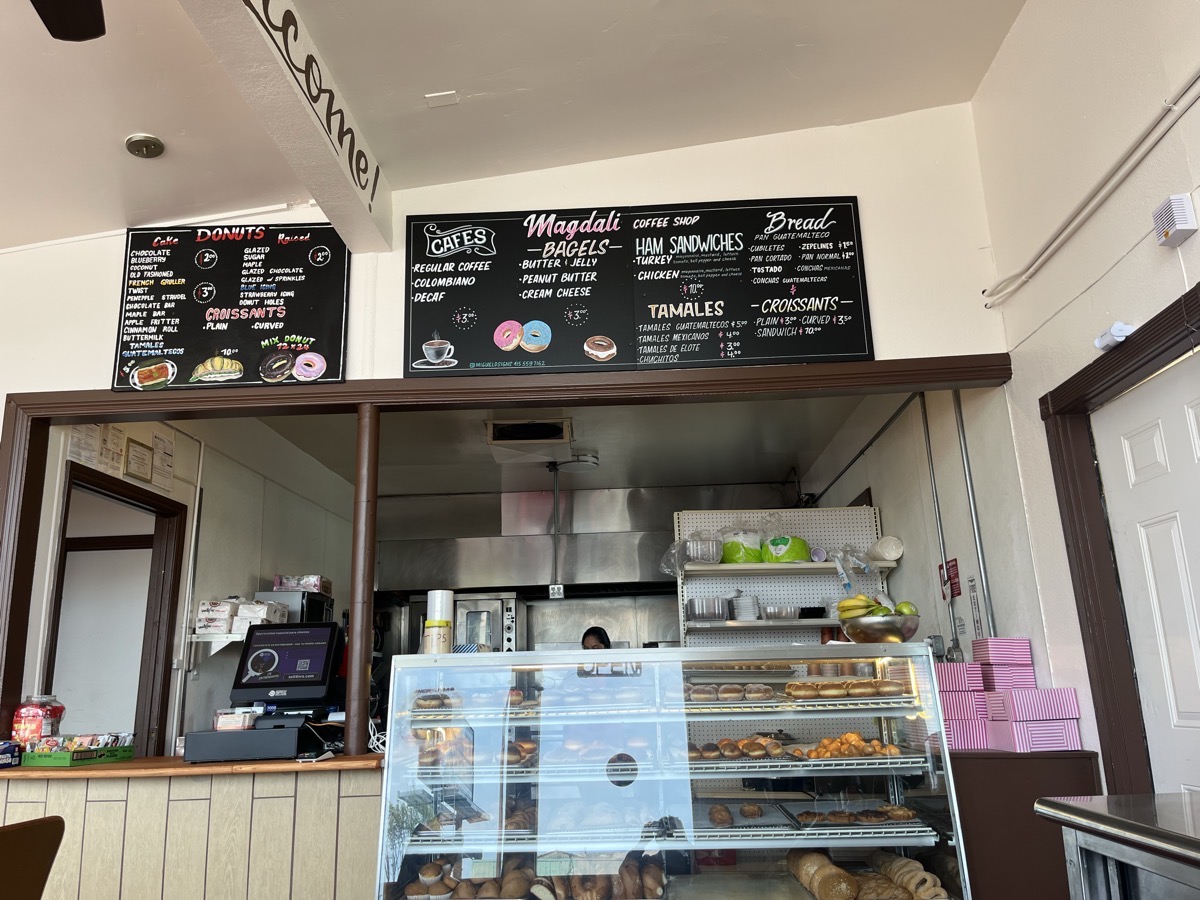 Fresh pastries at Magdali's